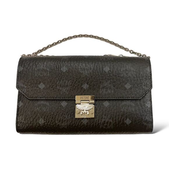 MCM Millie Visetos Flap Crossbody Bag - Picture 1 of 15